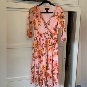 Pink floral dress - Spring is in the air!